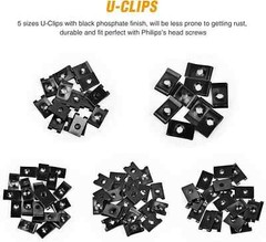 170x Small M3-M5 5mm Motorcycle Fairing Spring Clips Speed Spire Nuts Clip U Nut
