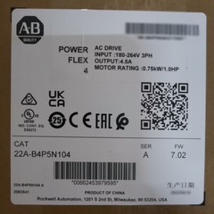 New In Box Allen-Bradley 22A-B4P5N104 AB 22AB4P5N104 PowerFlex 4 AC Drive