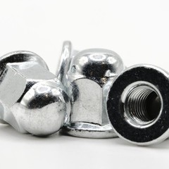 Retainer Nuts/Screws for Volvo S60 License Plates (Set of 4, Silver, Rear)