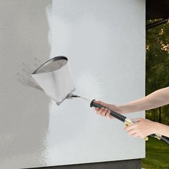 Cement Mortar Sprayer 4 Jets Stucco Sprayer Mortar Spray Gun Hopper Wall Paint