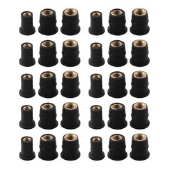 Rubberized Brass Nuts Neoprene Well Nuts Various Sizes High Strength Rubber