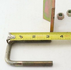 Super Strut U-501/2 Beam Clamp 3″ Wide w/ Hex Nut and U-Bolt Steel Channel