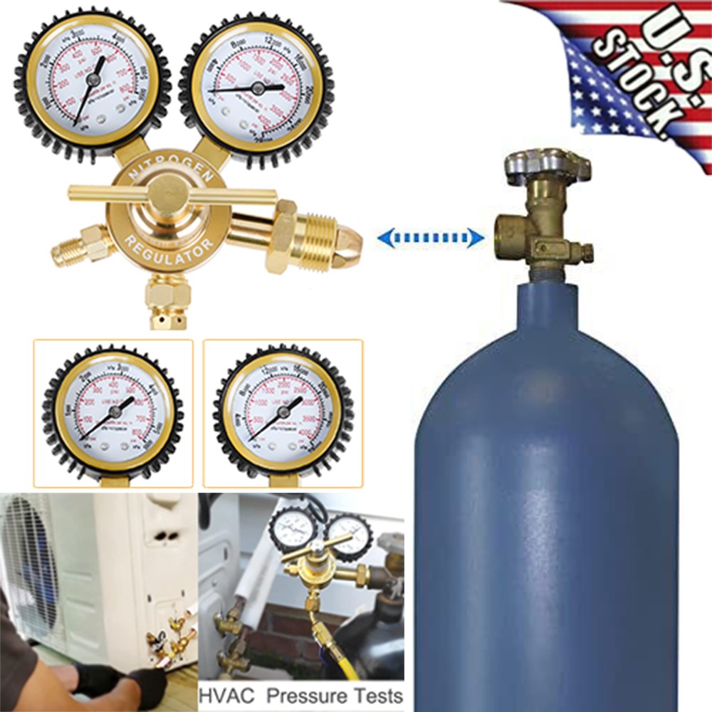 Nitrogen Tank Regulator CGA580 Inlet Connection 1/4″ Flare 0-800/4000 PSI Output