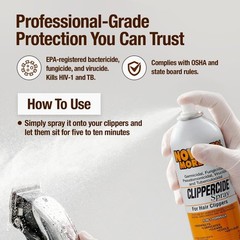Clippercide Spray 15oz for Clippers & Trimmers – Disinfectant Cleaner Lubricant