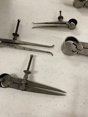 Lot Of 7 Vintage L.S. Starrett The L.S.S.Co Spring Outside Caliper Lot FREE SHIP