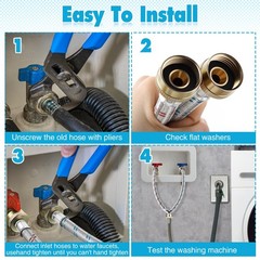 Dreyoo Hose Y Connector, 1 Ft Washing Machine Y 1FT, as the picture shown