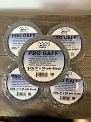 Pro Tapes Pro Gaff Gaffer Tape (3″ x 55 yds) Black SRA Technology (5 Rolls)