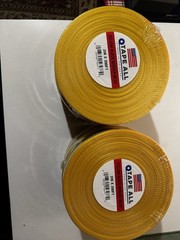 Tape All Yellow Black border Mesh 2” X 200 FT Rolls HUGE LOT (36 Rolls) 7,200FT