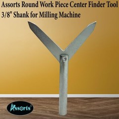 Metal Round Object Work Piece Center Finder Tool 3/8 Shank For Milling Machine