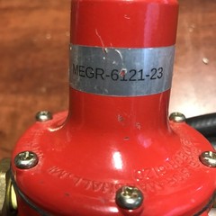 Genuine Marshall REGULATOR,LP-GAS 0-30 Psi W/SOFT 10’ HOSE Model MEGR-6120