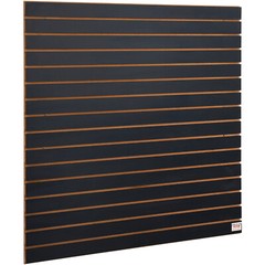 VEVOR Slatwall Panels Garage Storage Panel Organizer 2′ H x 4′ W Black Set of 2