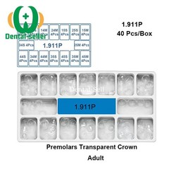 Dental Clear Preformed Crowns Adult Kid Temporary Anterior Posterior Molar Crown