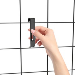 30 Pcs Gridwall Utility Notch Hook Gridwall Picture Hanger Commercial Black Grid