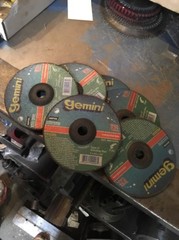 Qty:6 NORTON USA Depressed Center Steel Stainless Grinding Wheel T27 7×1/4×7/8