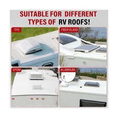 RV Roof Sealant 1 Gallon, RV Roof Coating Quick Drying Solar Reflective, Leak…