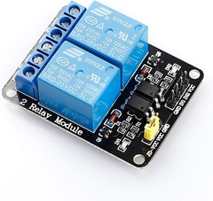 2-Channel 5V SPDT Relay Module Optocoupler Isolated 250V/10A Arduino ESP32 Pi