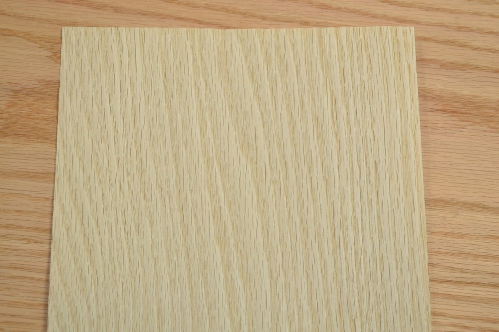 Bleached Red Oak Wood Veneer Sheet 7 x 19 inches 1/42nd thick L2308-05