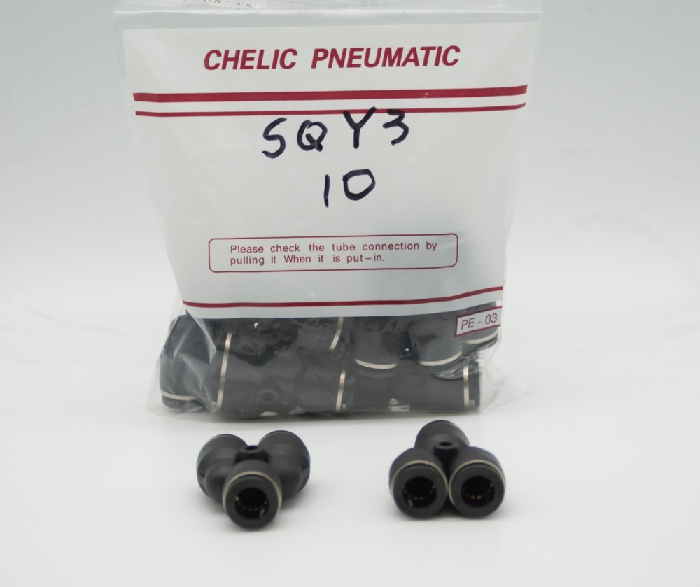 CHELIC SQY3 10 Ø10 Push to connect Union Y Fitting (10 PCS PER BAG)