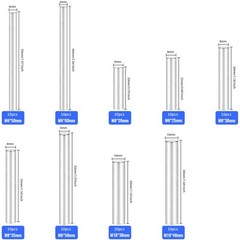 90 PCS Stainless Steel Dowel Pins Assortment Kit M6 M8 M10 Shelf Pegs