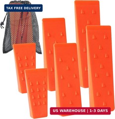 6 Pack Tree Felling Wedges with Spikes for Safe Tree Cutting – 2 Each of 10″, 8″