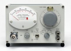 GR General Radio 1232A Tuned Amplifier Null Detector 1232-A, with BNC adapter
