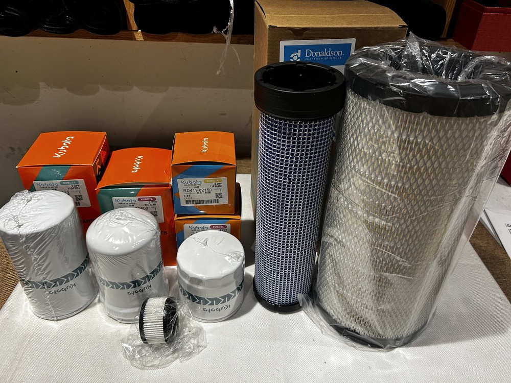 OEM Complete Filter Service Kit for Kubota SVL97-2 Track Skid Steers