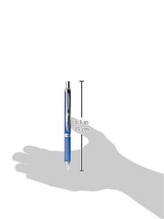 PENTEL EnerGel Alloy RT Retractable Liquid Gel Pen.7mm Blue Barrel Black Ink