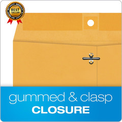 9 X 12 Clasp Envelopes with Deeply Gummed Flaps, Great for Filing, Storing or Ma