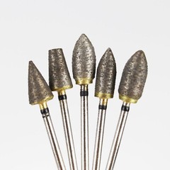 10pcs 2.35mm Dental Lab Polishing Burr Fully-Sintered Diamond Burs Tooth Drills