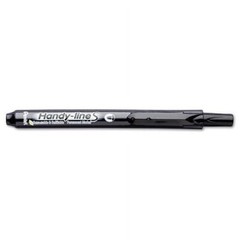 NEW 2-PK Pentel Handy-line S Retractable Refillable Permanent Marker BLACK Fine