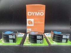 Dymo 6 Pack Clear Transparent Label Refills – 1/2 in x 13ft / 12mm x 4m