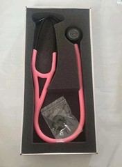 3M Littmann Cardiology IV Stethoscope 6168, Pink-Black Chestpiece Black 27