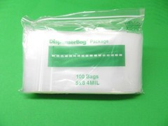 100 Reloc Zippit Bags 5×8 4mil Reclosable Clear H.D. 4 Mil Zip Top Seal Locking