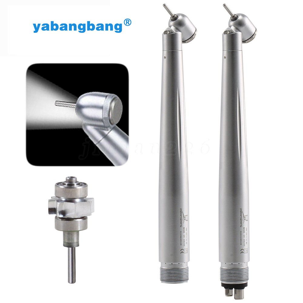 Dental 45 Degree LED High Speed Handpiece Self-Power Oral Surgery Turbine