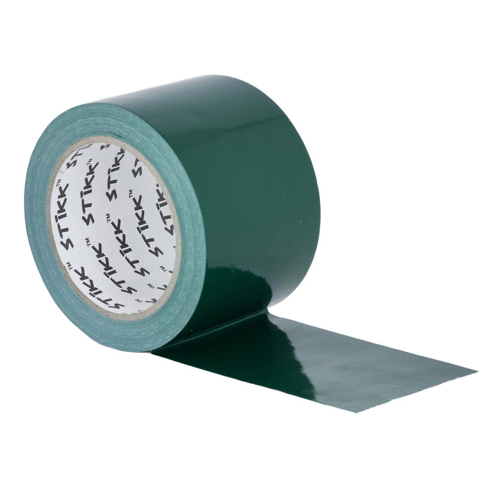 3″ x 25 yd 7.5 Mil Thick Forest Green Duct Tape PE Coated Weather Resistant 72mm