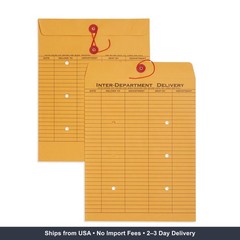 Blue Summit Supplies Interdepartment Envelopes with String Tie 10 x 13 Inches, B