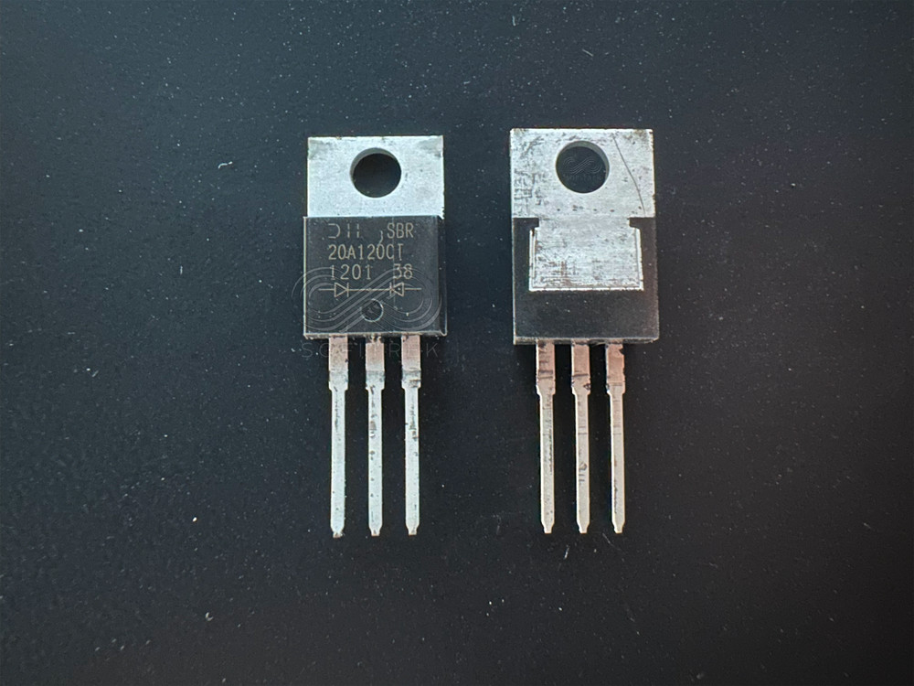 5PCS SBR20A120CT Diodes Inc Schottky Rectifier 120V 20A Diode TO-220