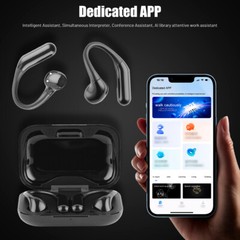 155 Language Translator Earbuds Wireless Bluetooth 5.3 Headphones Air Conduction