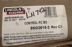 NOS Lincoln Electric 9SG2615-2 CONTROL PC BD G2615-2