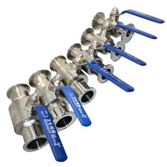 3/4″ 1″ 1-1/2“ 2″ Sanitary Ball Valve Tri Clamp Ferrule Stainless SS 316 Brew US