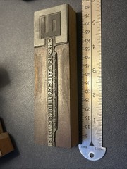 Crispus Attucks building campaign York PA | Vintage letterpress printing block