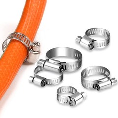101/130pcs Adjustable Hose Clamps Worm Gear Stainless Steel Clamp Assortment set