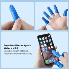 JMU Finger Cots Medium Latex Fingertip Protective Anti Static Powder Free