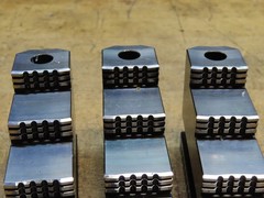 Set of 3 SMW AUTOBLOK GST 260 quick change monoblock stepped steel hard jaws