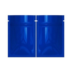 100/200/500 Glossy Blue Mylar Foil Smell Proof Resealable Zip Seal Lock Bags