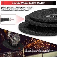 16pcs 3 Inch Flap Discs Cut Off Wheel 3/8 Arbor Kit Silicon Carbide Grinding