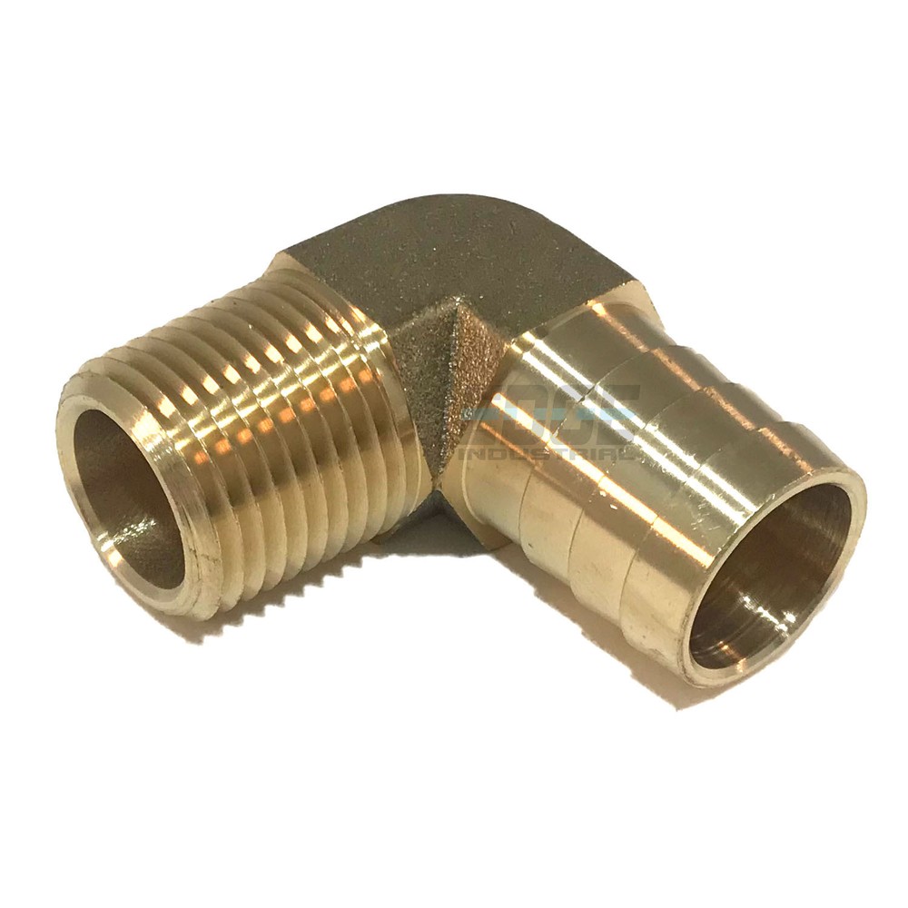 3/4 HOSE BARB ELBOW X 1/2 MALE NPT Brass Pipe Fitting Thread Gas Fuel Water Air