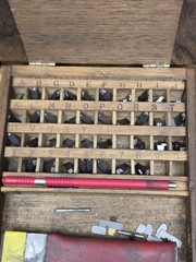 Ideal Numberall 1/16″ & 3/32″ Steel Capital Alphabet & Number Stamps 4 Sets