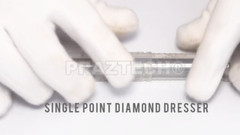 Rueda de afilar de punta única con punta cónica para aderezo de diamante de 2,00