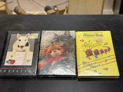 Mini Address Books-Lot Of 3-Autumn Rose By Webway 1980’s-NOS-California Raisins